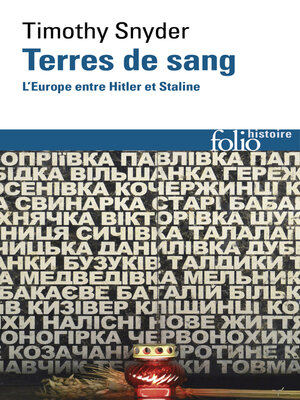 cover image of Terres de sang. L'Europe entre Hitler et Staline